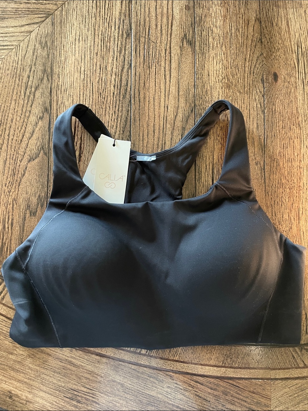 CALIA Powermove Black Racerback Bra